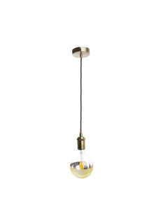 Lampe suspendue Retro Bronze / Or / Noir