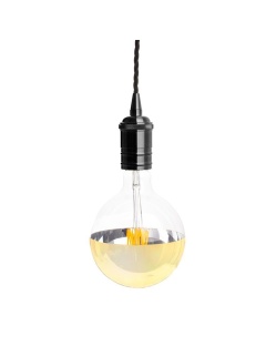 Lampe suspendue Retro Bronze / Or / Noir