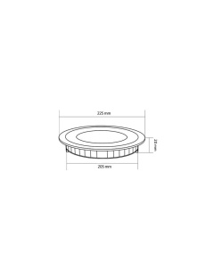 Pack 20 x Dalle LED Encastrable 18W / 22,5 CM