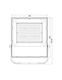 Projecteur LED 200W PRO