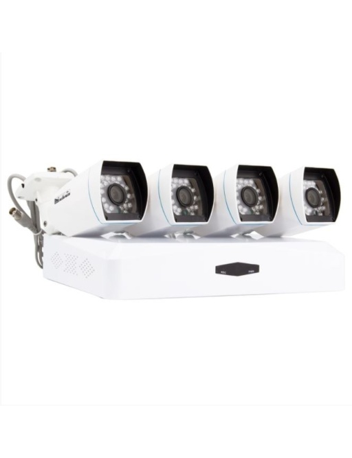 Kit de 4 Caméras CCTV Bullet AHD & Enregistreur DVR