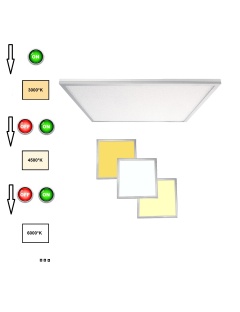 Dalle LED 60x60 3 en 1 + Télécommande Radio