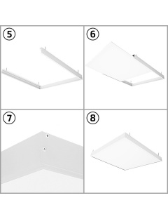 Pack 12 x Dalles LED OASIS 60x60 Personnalisable