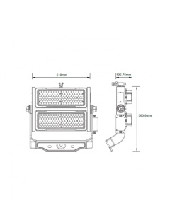 Projecteur de Stade LED SAMSUNG 500W Mean Well Dimmable