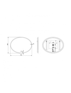 Miroir Décoratif LED Hawai