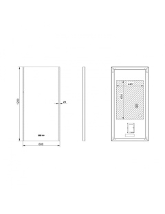 Miroir Décoratif LED avec Éclairage LED Anti-buée Jannada 85x60 cm