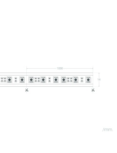 Bobine LED Dimmable 220V AC 60LED/m IP65 Blanc Froid 50m Largeur 14mm Coupe tous les 100cm