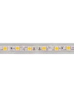 Bobine LED Dimmable 220V AC 60LED/m IP65 Blanc Chaud 50m Largeur 14mm Coupe tous les 100cm