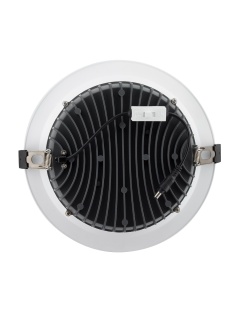 Downlight LED New Aero Slim 20W CCT Sélectionnable 130lm/W Microprismatique (UGR17) LIFUD Coupe Ø 155mm