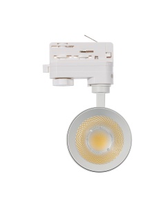 Spot LED New Mallet Dimmable CCT Sélectionnable 20W (UGR 15) pour Rail Triphasé (3 Allumages)