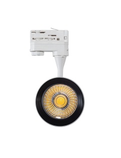 Spot LED Vulcan 30W Blanc pour Rail Triphasé (3 Allumages)