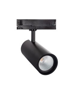 Spot LED New d'Angelo 40W Noir CCT CRI90  pour Rail Triphasé (3 Allumages)