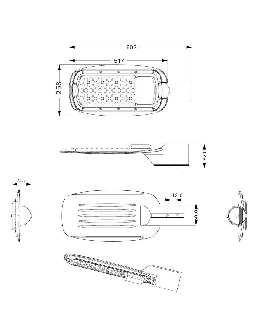 Luminaire LED New Shoe 150W Éclairage Public