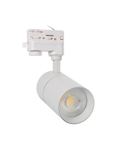 Spot LED New Mallet Dimmable 30W Blanc No Flicker (UGR 15) pour Rail Triphasé (3 Allumages)