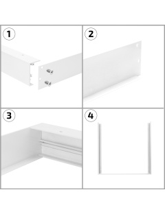 Kit en Saillie pour Panneaux 120x30 cm