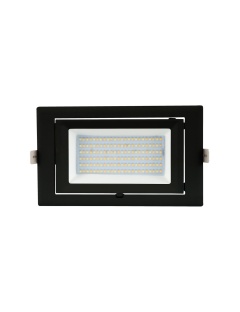 Spot Downlight LED Rectangulaire Orientable 60W Noir 130 lm/W LIFUD