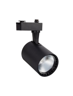 Spot LED Bron 20W Noir pour Rail Monophasé