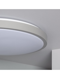 Plafonnier LED Rond Métal 24W CCT Sélectionnable Bari Ø500 mm