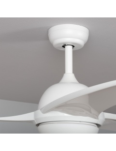 Ventilateur de Plafond LED Aran Blanc 107cm Moteur DC