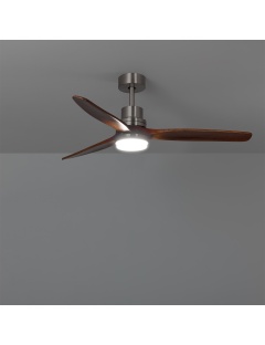 Ventilateur de Plafond LED Savate Niquel 132cm Moteur DC