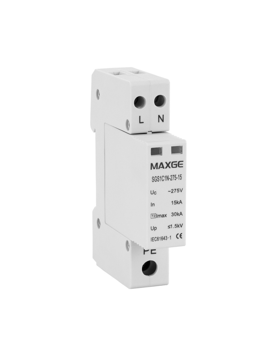 Parafoudre MAXGE 1P+N-Clase II-30kA-15kA-1,5kV