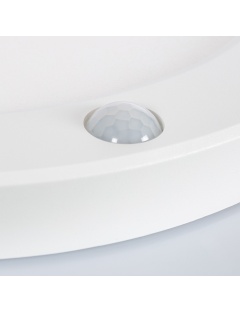 Plafonnier LED 18W CCT Sélectionnable avec Détecteur de Présence PIR Coupe Ajustable Ø75-205 mm