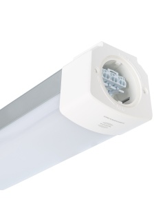 Réglette Étanche LED 40W 150lm/W Aluminium 120cm Raccordable IP65 avec Capteur Micro-ondes MERRYTEK