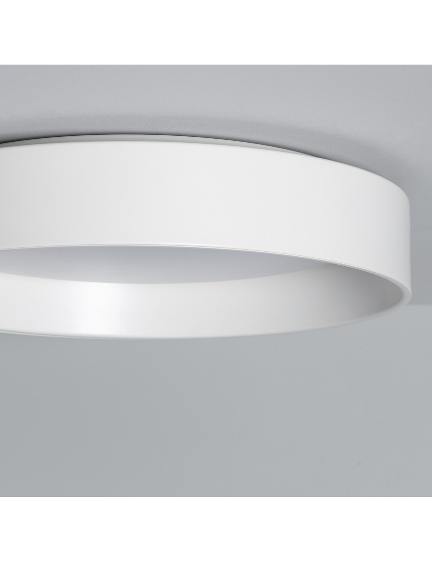 Plafonnier LED Rond Métal 20W CCT Sélectionnable Broadway Ø450 mm