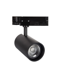 Spot sur rail LED Lumo 30-35-40W CRI90 Noir CCT pour Rail Triphasé (3 Allumages)