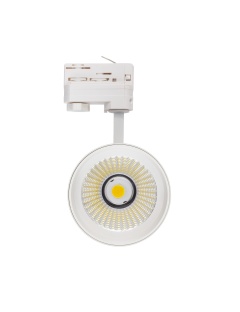 Spot LED New d'Angelo 30W Blanc CCT CRI90 LIFUD pour Rail Triphasé (3 Allumages)