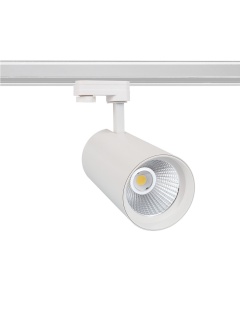 Spot LED New d'Angelo 30W Blanc CCT CRI90 LIFUD pour Rail Triphasé (3 Allumages)