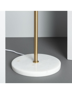 Lampadaire Métal et Verre Moonlight Brass 2 Spots