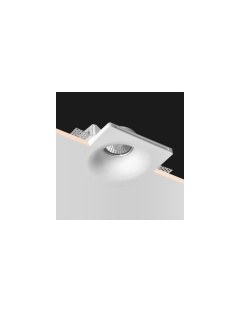 Collerette Downlight Intégration Plâtre/Pladur pour Ampoule LED GU10/GU5.3 Coupe 123x123 mm UGR17