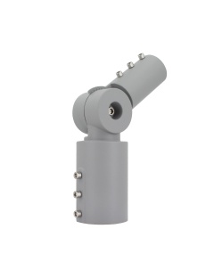 Bras sur Colonne Orientable 90º Ø60mm pour les Luminaires Éclairage Public Gris