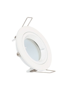 Collerette Downlight Ronde Blanche pour Ampoule LED GU10/GU5.3 Coupe Ø 65mm