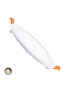 Dalle LED Ronde 12W SwitchCCT Sélectionnable Coupe Ø 155mm Dimmable Compatible avec Télécommande RF V.2