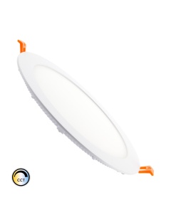 Dalle LED Ronde 18W SwitchCCT Sélectionnable Coupe Ø 205mm Dimmable Compatible avec Télécommande RF V.2