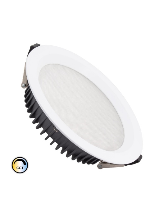 Downlight LED  New Aero Slim 20W CCT Sélectionnable 130lm/W Microprismatique (UGR17) LIFUD Coupe Ø 155mm