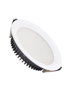 Downlight LED  New Aero Slim 40W 130lm/W Microprismatique (UGR17) LIFUD Coupe Ø 200mm