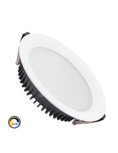 Downlight LED  New Aero Slim 40W CCT Sélectionnable 130lm/W Microprismatique (UGR17) LIFUD Coupe Ø 200mm