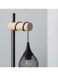 Lampe à Poser Métal et Bois Monah