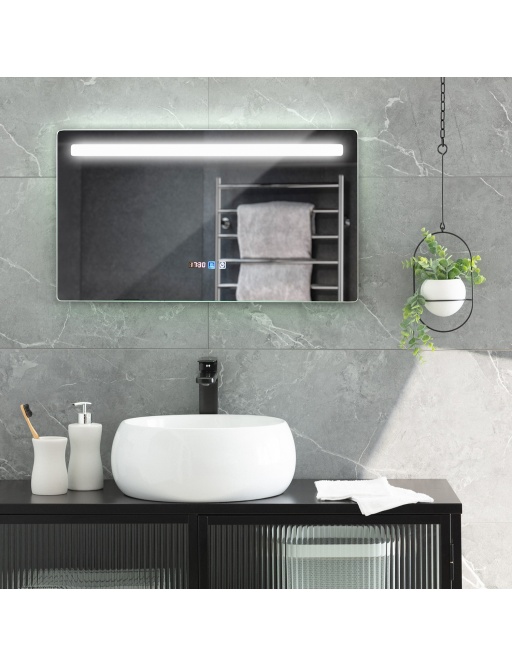 Miroir Salle de Bain avec Éclairage LED Anti-buée Benagil 40x70cm