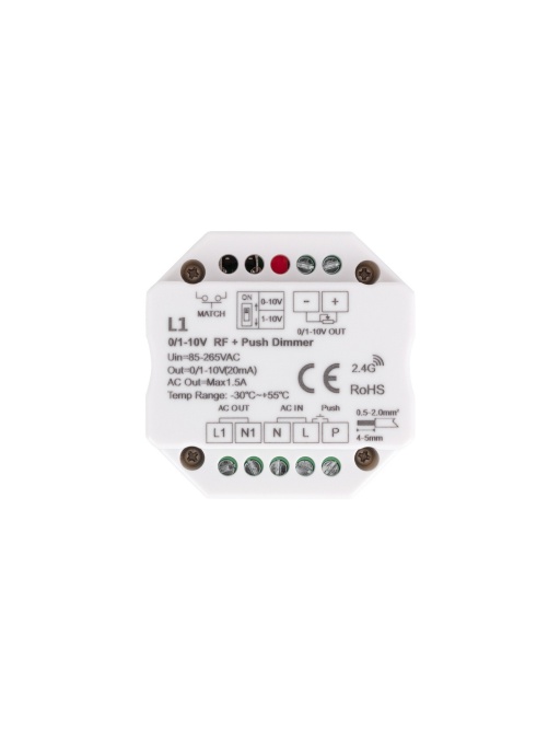 Module de Variation LED 1-10V RF/Poussoir