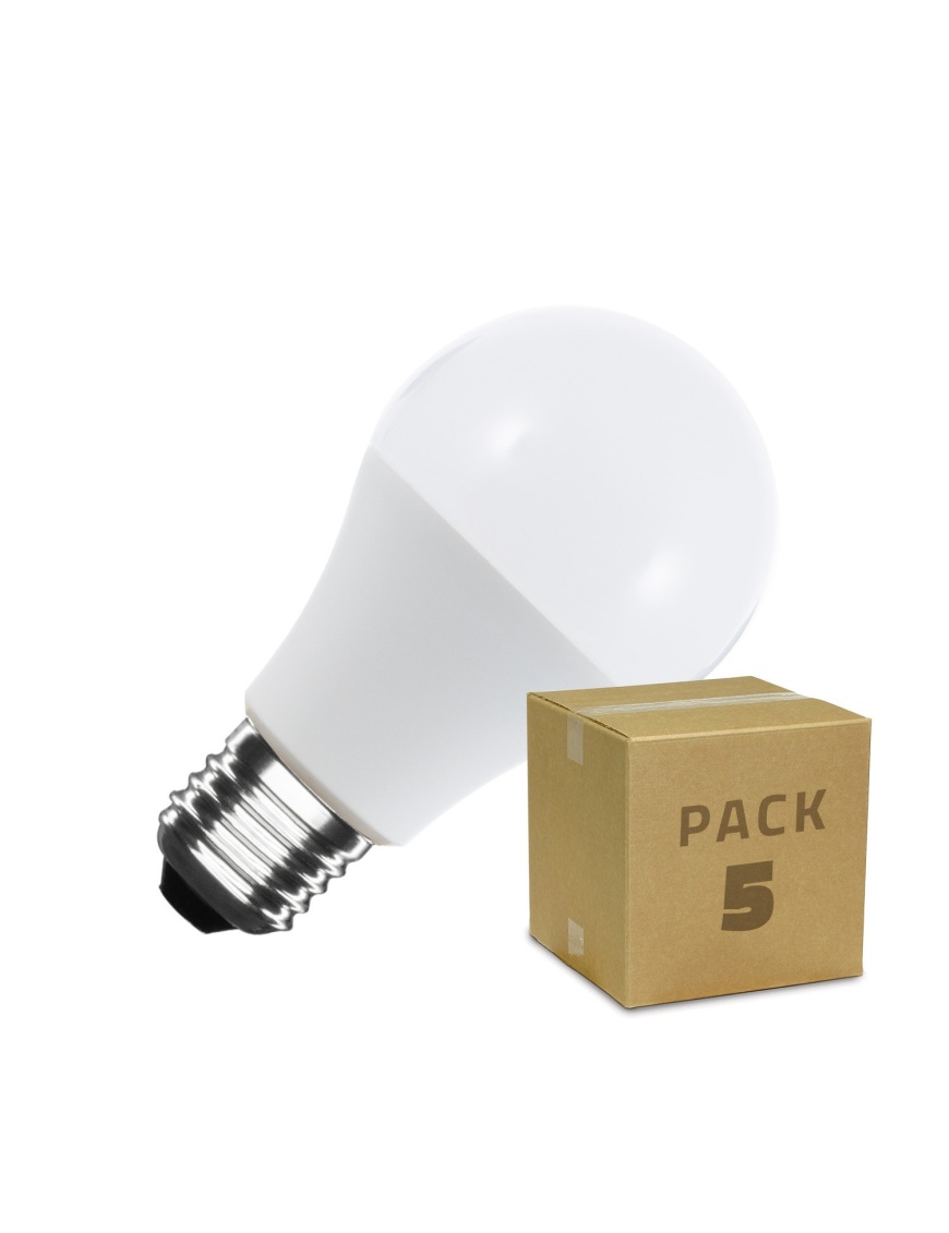 Pack 5 Ampoules LED E27 6W 470 lm A60