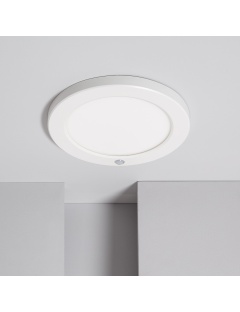 Plafonnier LED 18W CCT Sélectionnable avec Détecteur de Présence PIR Coupe Ajustable Ø75-205 mm