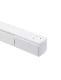 Rail Triphasé Aluminium 1 Mètre pour Spots LED (3 Allumages)