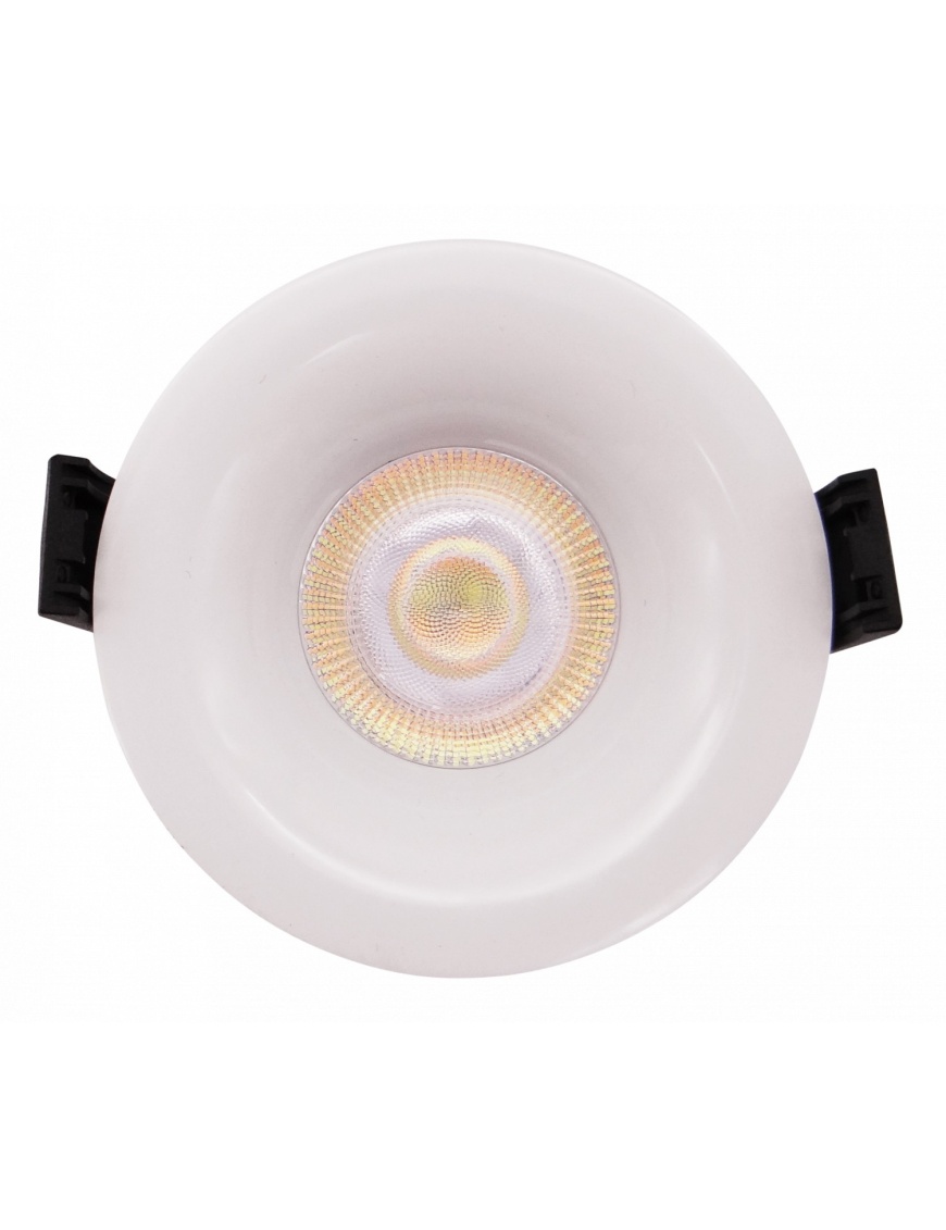 Spot Downlight LED Rond Dimmable CCT Sélectionnable 8W IP65 Coupe Ø70mm