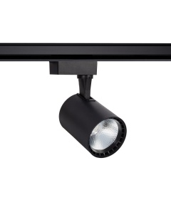 Spot LED Bron 20W Noir pour Rail Monophasé