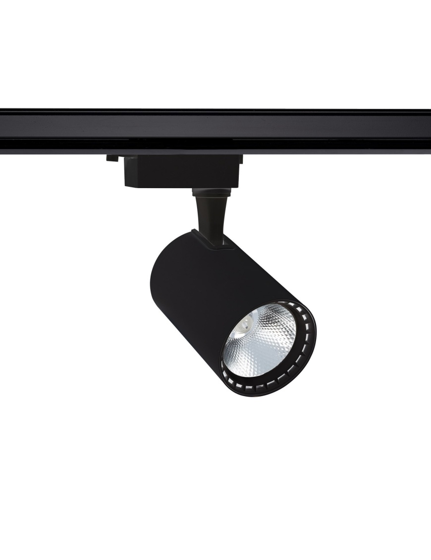 Spot LED Bron 30W Noir pour Rail Monophasé