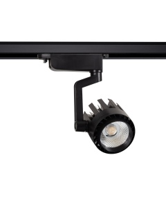 Spot LED Dora 30W Noir pour Rail Monophasé